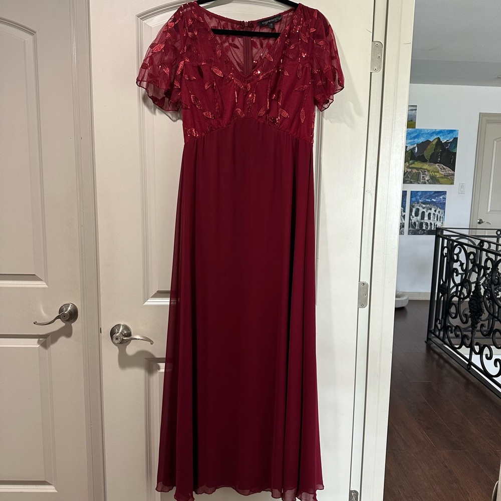 Formal Red Burgundy Dress